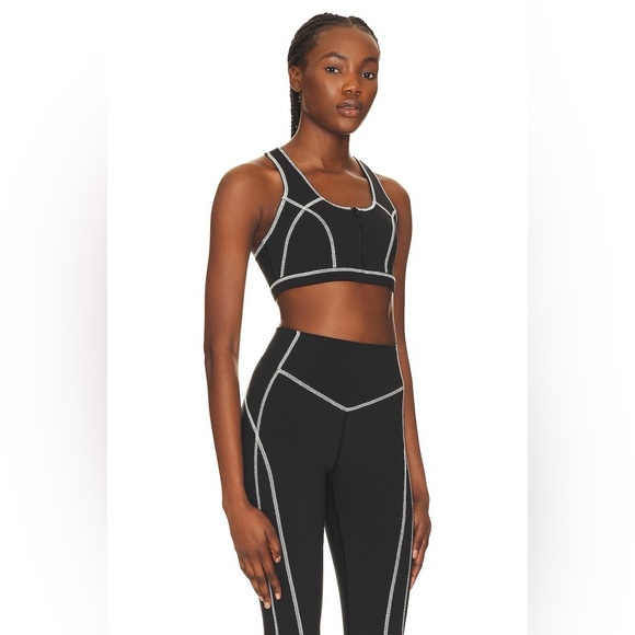 NWT Black and White Vera Zip Front Bra - Picture 8 of 8